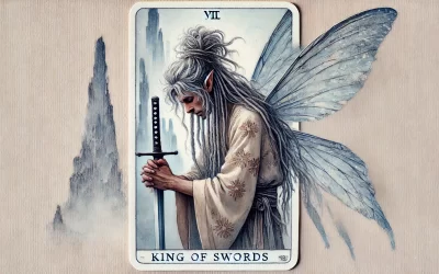 Tarotová karta Král mečů: Vládni slovem, ne bojem