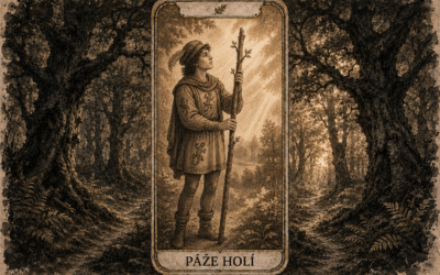 Tarotová karta Páže holí: Stačí jeden krok vpřed