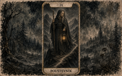 Poustevník – tarotová karta pro podnikatelky: Když intuice vede, ticho mluví